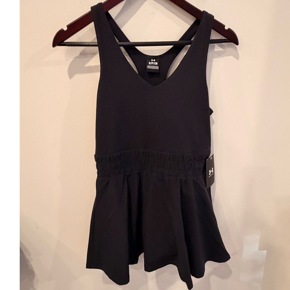 Under Armour Flex Woven Dress Black Womens Small NWT Activewear Tennis